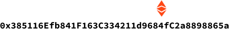 0x385116Efb841F163C334211d9684fC2a8898865a